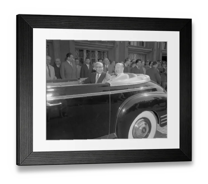 Framed Print : Wladyslaw Gomulka with Walter Ulbricht Framed Print : Wladyslaw Gomulka with Walter Ulbricht