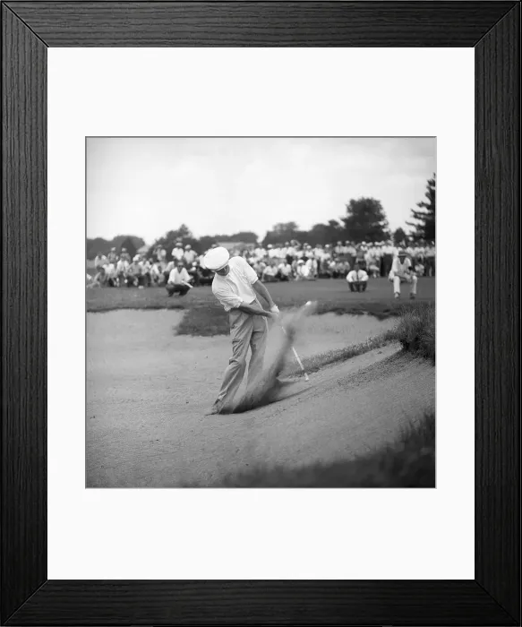 Framed Print : Dick Mayer in Sand Trap Framed Print : Dick Mayer in Sand Trap