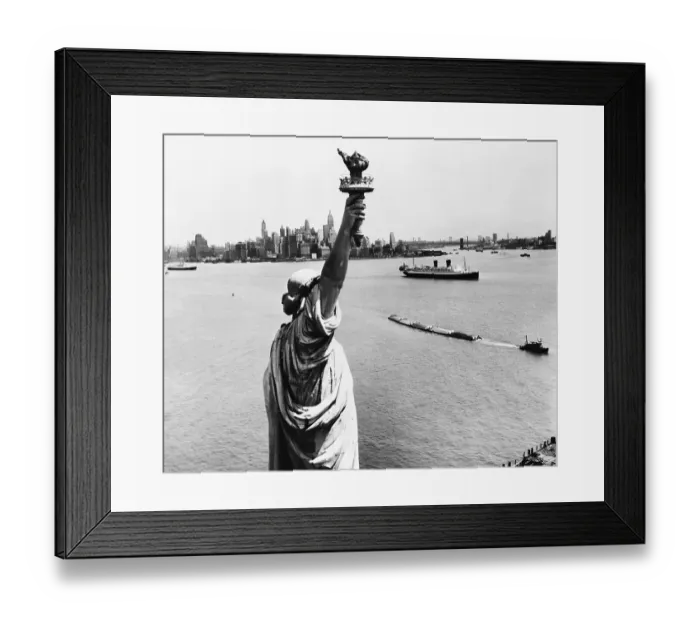 Framed Print : Statue of Liberty and New York Harbor Framed Print : Statue of Liberty and New York Harbor