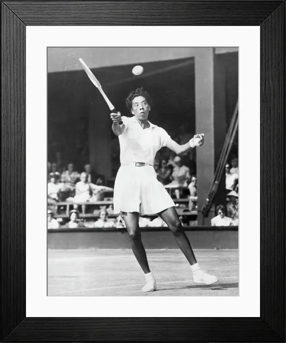 Framed Print : Althea Gibson Playing Tennis Framed Print : Althea Gibson Playing Tennis