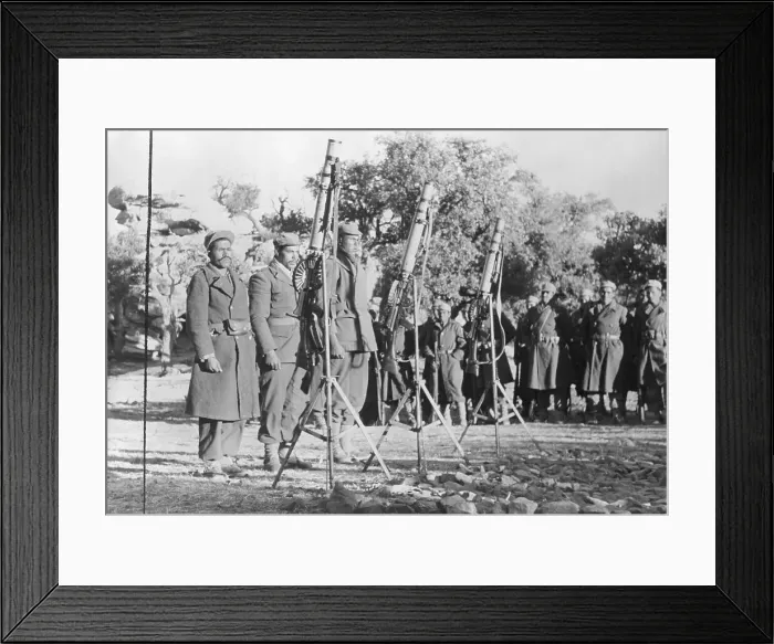 Framed Print : Algerian Soldiers with Surplus Machine Guns Framed Print : Algerian Soldiers with Surplus Machine Guns