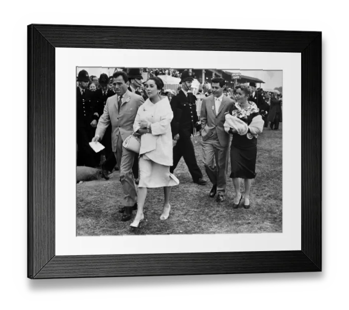 Framed Print : Celebrities at English Derby Framed Print : Celebrities at English Derby