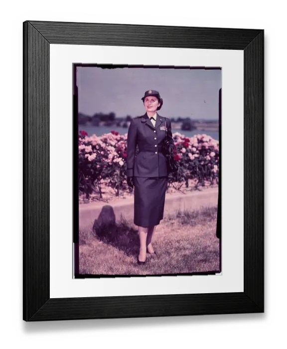 Framed Print : Captain Zetta Jones Modeling New Female Army Uniform Framed Print : Captain Zetta Jones Modeling New Female Army Uniform