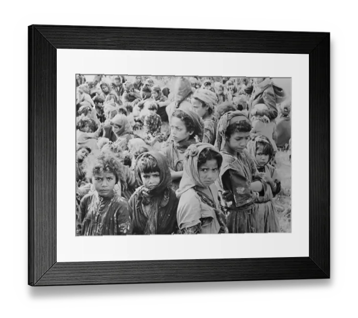 Framed Print : Algerian Refugee Children Framed Print : Algerian Refugee Children