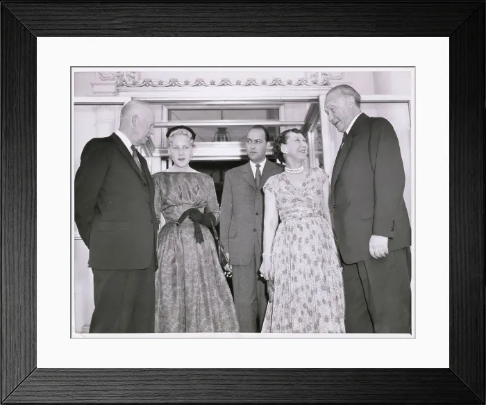 Framed Print : Konrad Adenauer Visiting Dwight Eisenhower Framed Print : Konrad Adenauer Visiting Dwight Eisenhower