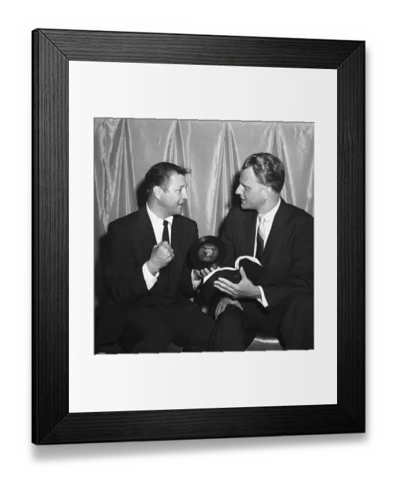 Framed Print : Boxer Billy Graham With Reverend Billy Graham