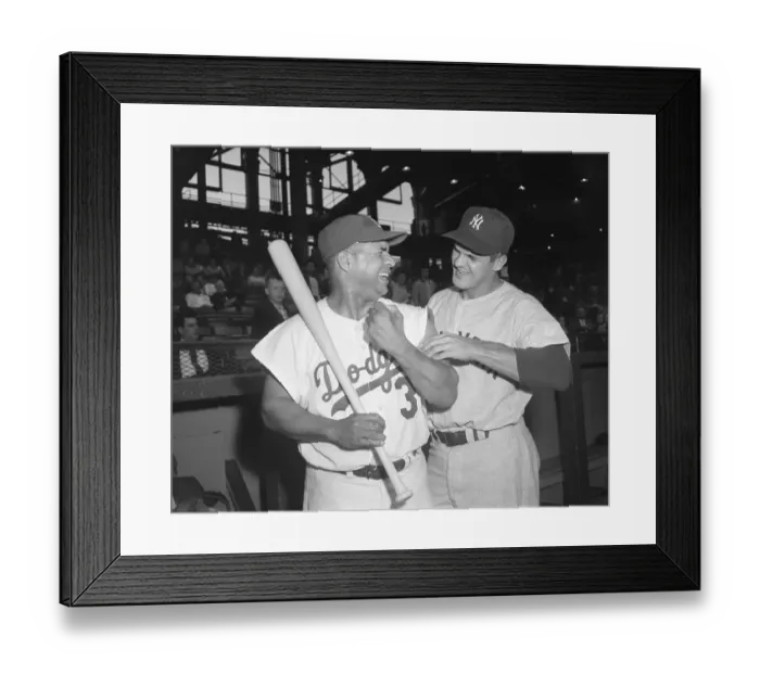Framed Print : Roy Campanella and Bill Skowron Framed Print : Roy Campanella and Bill Skowron