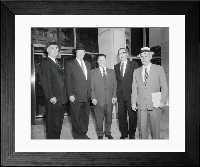 Framed Print : Teamsters Union Meeting with AFL-CIO