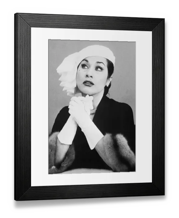 Framed Print : Portrait of Yma Sumac Framed Print : Portrait of Yma Sumac