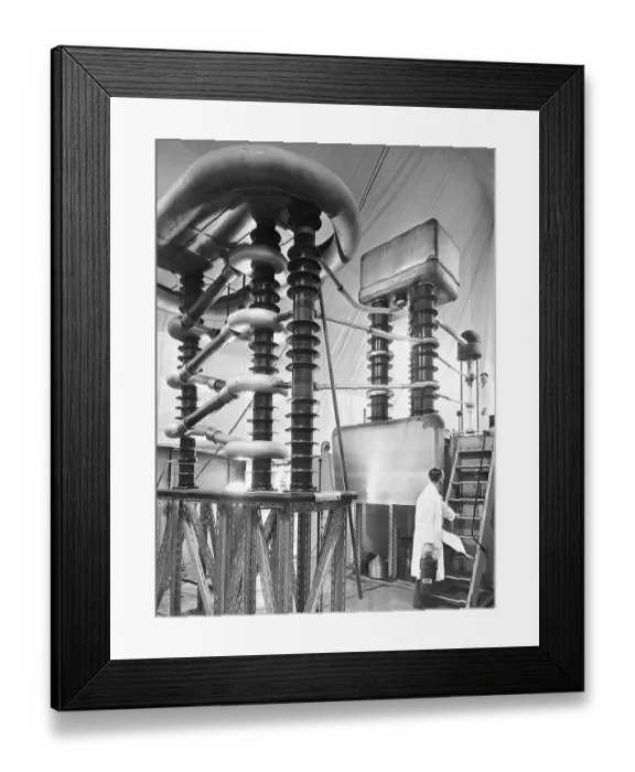 Framed Print : High Voltage Generator Framed Print : High Voltage Generator