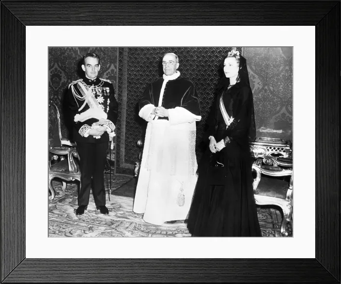 Framed Print : Pope Pius XII, Prince Rainier, and Princess Grace Framed Print : Pope Pius XII, Prince Rainier, and Princess Grace