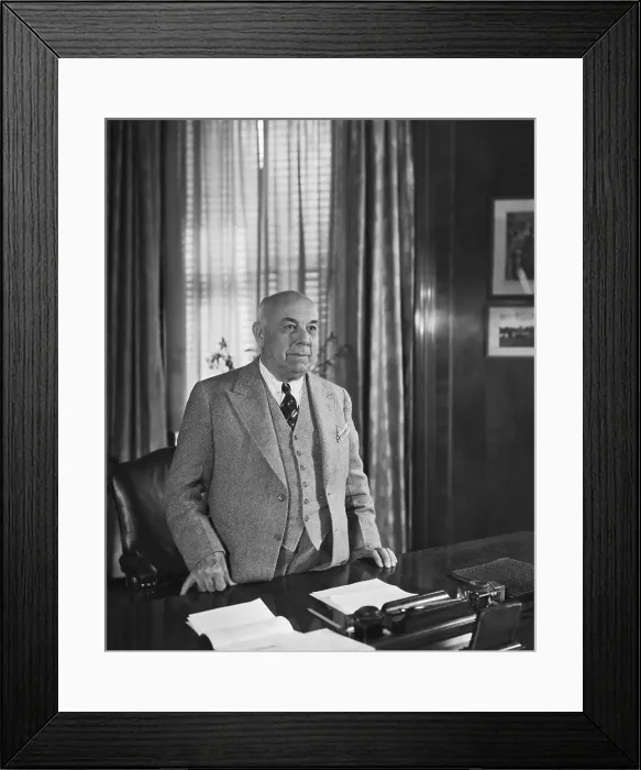 Framed Print : Kmart Founder Sebastian S. Kresge at His Desk Framed Print : Kmart Founder Sebastian S. Kresge at His Desk
