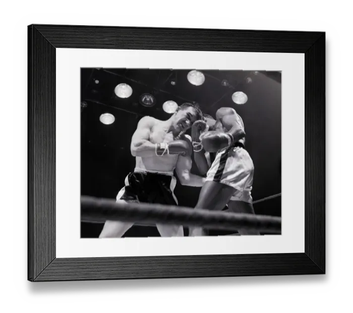 Framed Print : Gene Fullmer and Sugar Ray Robinson Boxing Framed Print : Gene Fullmer and Sugar Ray Robinson Boxing
