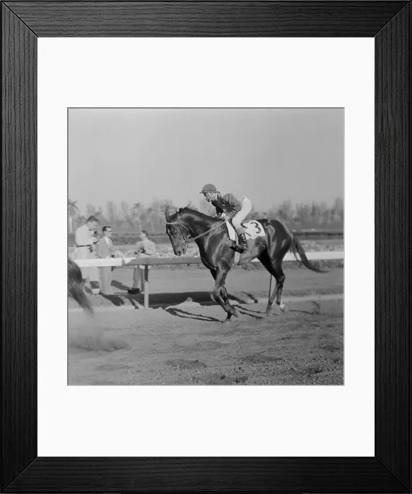 Framed Print : Eddie Arcaro Riding Horse Bold Ruler Framed Print : Eddie Arcaro Riding Horse Bold Ruler