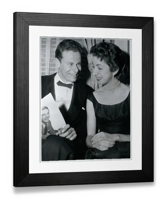 Framed Print : Charles Van Doren Sitting With Wife Framed Print : Charles Van Doren Sitting With Wife