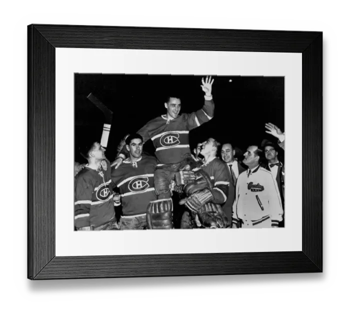 Framed Print : Montreal Canadiens Win Stanley Cup, 1957 Framed Print : Montreal Canadiens Win Stanley Cup, 1957