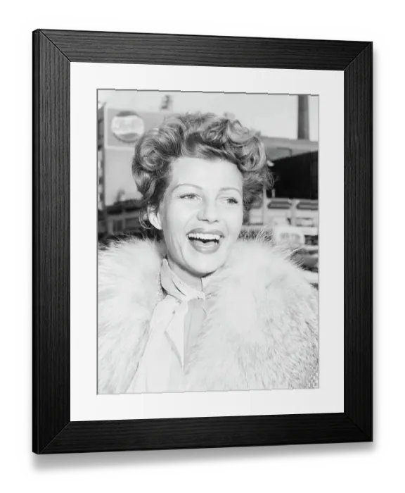 Framed Print : Rita Hayworth Laughing Framed Print : Rita Hayworth Laughing