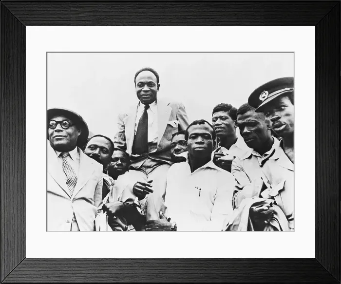 Framed Print : Kwame Nkrumah Being Carried Framed Print : Kwame Nkrumah Being Carried