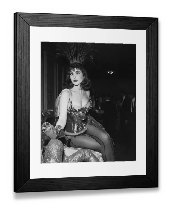 Framed Print : Tina Louise Attending Ball Framed Print : Tina Louise Attending Ball