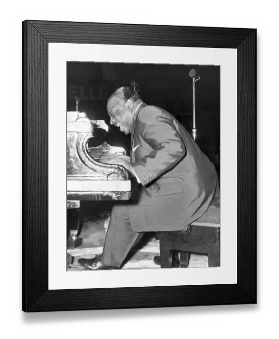 Framed Print : Count Basie Playing Piano Framed Print : Count Basie Playing Piano