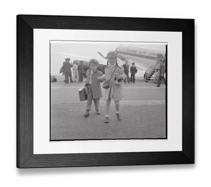 Framed Print : Eugene and Victoria Chaplin at Airport Framed Print : Eugene and Victoria Chaplin at Airport