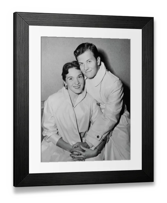 Framed Print : Singer Pat Boone and His Wife Shirley Framed Print : Singer Pat Boone and His Wife Shirley