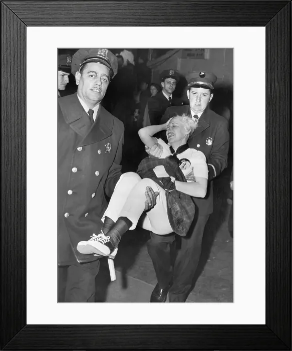 Framed Print : Hysterical Girl at Elvis Concert Framed Print : Hysterical Girl at Elvis Concert