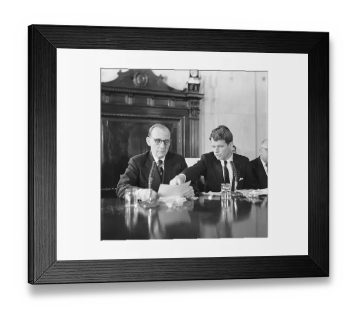 Framed Print : Robert Kennedy and John McClellan Framed Print : Robert Kennedy and John McClellan