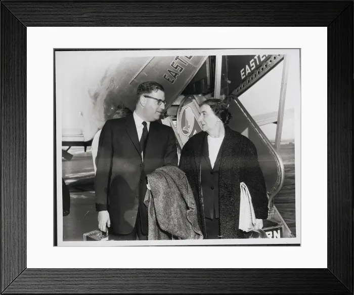 Framed Print : Golda Meir Leaves New York Framed Print : Golda Meir Leaves New York