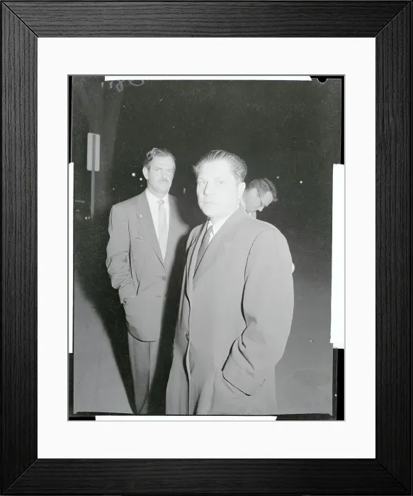 Framed Print : Jimmy Hoffa with Edward Bennett Williams Framed Print : Jimmy Hoffa with Edward Bennett Williams