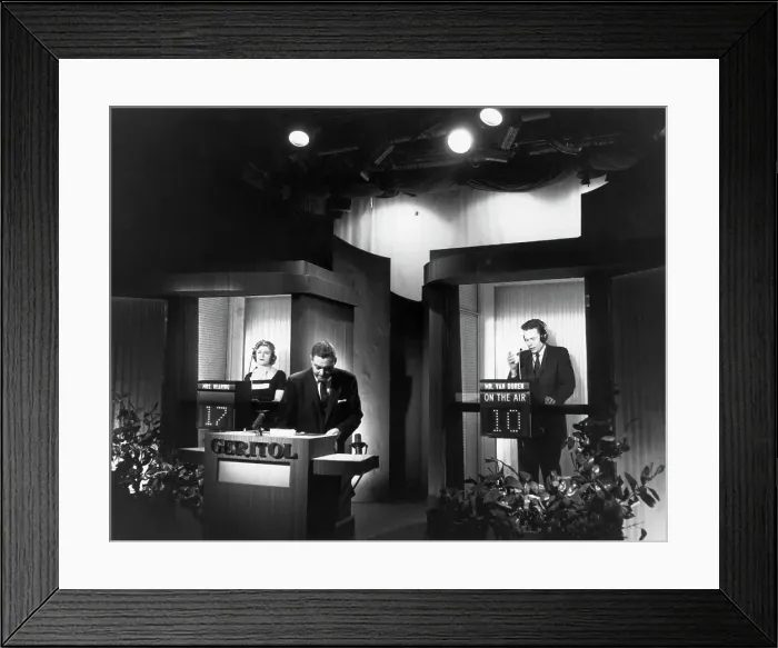 Framed Print : Television Quiz Show Twenty-One Framed Print : Television Quiz Show Twenty-One