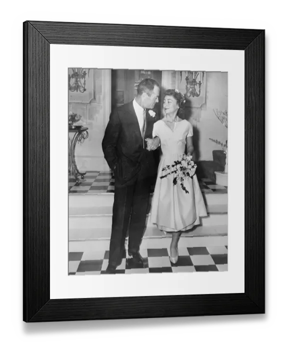 Framed Print : Henry Fonda with Bride Baroness Franchetti Framed Print : Henry Fonda with Bride Baroness Franchetti