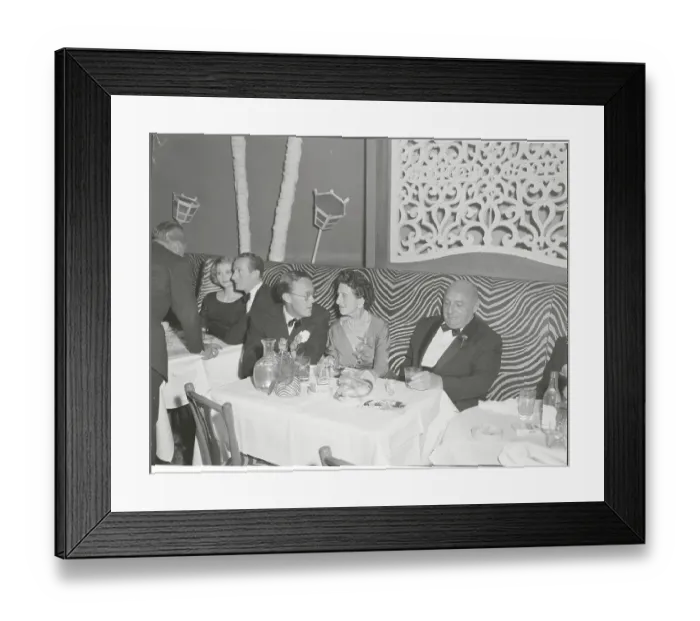 Framed Print : Prince Bernhard with Friends at Nightclub Framed Print : Prince Bernhard with Friends at Nightclub