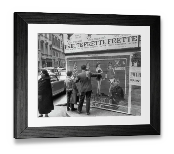 Framed Print : Priest and Boy with Denounced Bardot Movie Poster Framed Print : Priest and Boy with Denounced Bardot Movie Poster