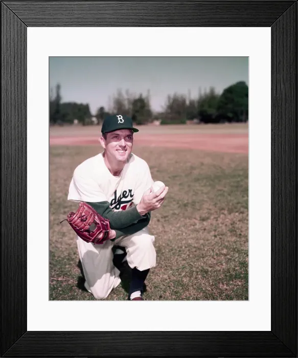 Framed Print : Pitcher Carl Erskine of the Brooklyn Dodgers Framed Print : Pitcher Carl Erskine of the Brooklyn Dodgers
