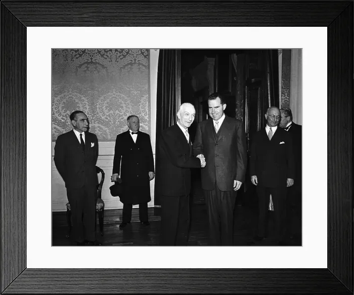 Framed Print : Richard Nixon Greeting Leaders in Rome Framed Print : Richard Nixon Greeting Leaders in Rome