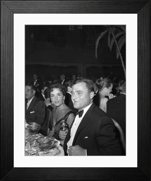 Framed Print : Elizabeth Taylor and Michael Todd at Golden Globes Framed Print : Elizabeth Taylor and Michael Todd at Golden Globes