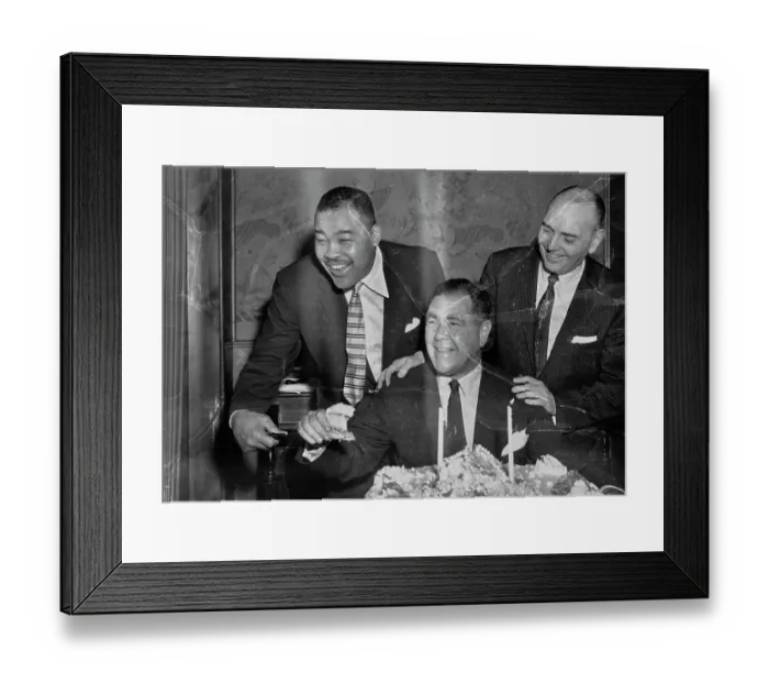 Framed Print : Joe Louis, James D Norris And A Craig Smith Framed Print : Joe Louis, James D Norris And A Craig Smith
