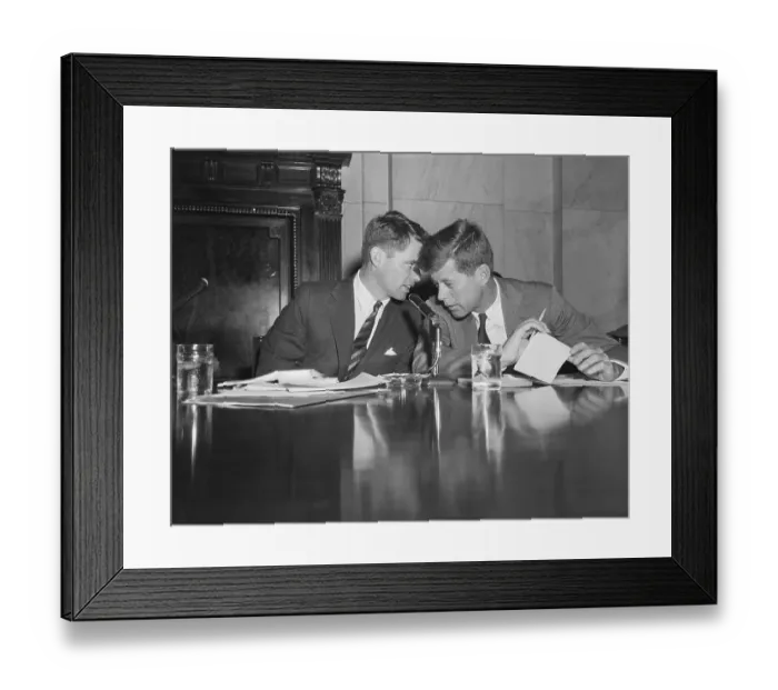 Framed Print : Robert F. and John F. Kennedy Framed Print : Robert F. and John F. Kennedy