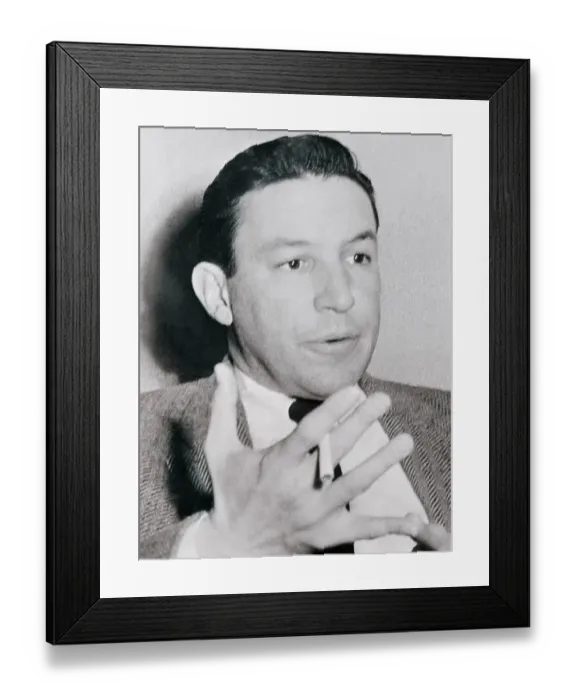 Framed Print : Mike Wallace Gesturing with Hands Framed Print : Mike Wallace Gesturing with Hands