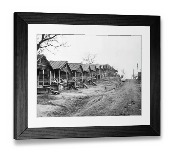 Framed Print : Town That Appears Totally Still, Asleep Framed Print : Town That Appears Totally Still, Asleep