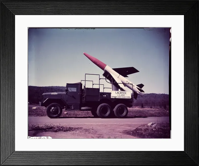 Framed Print : View of US Army Lacrosse Guided Missile
