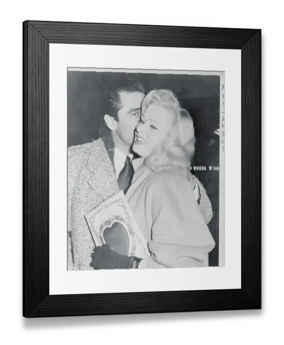 Framed Print : Steve Cochran Kissing Sabrina Framed Print : Steve Cochran Kissing Sabrina