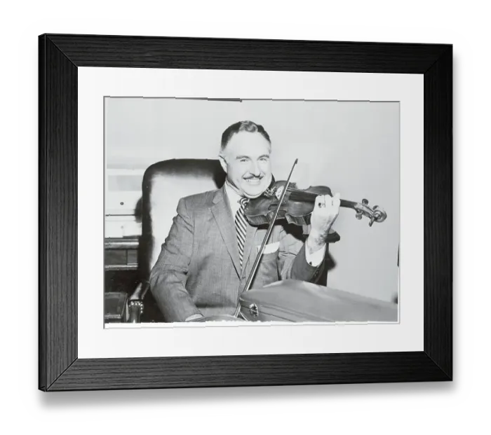 Framed Print : George Liberace Playing Violin Framed Print : George Liberace Playing Violin