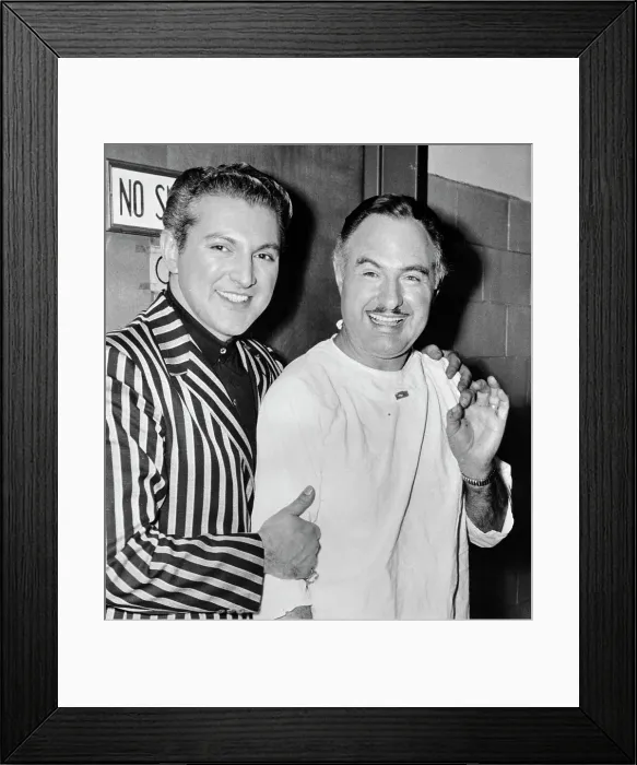 Framed Print : Liberace with His Brother George Framed Print : Liberace with His Brother George