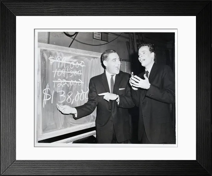 Framed Print : Charles Van Doren, Winner On Game Show Framed Print : Charles Van Doren, Winner On Game Show