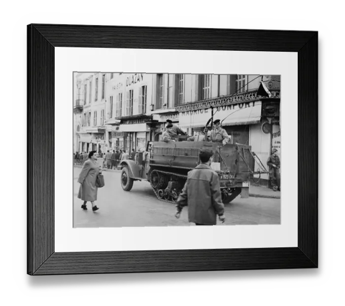 Framed Print : French Troops in Algiers Framed Print : French Troops in Algiers