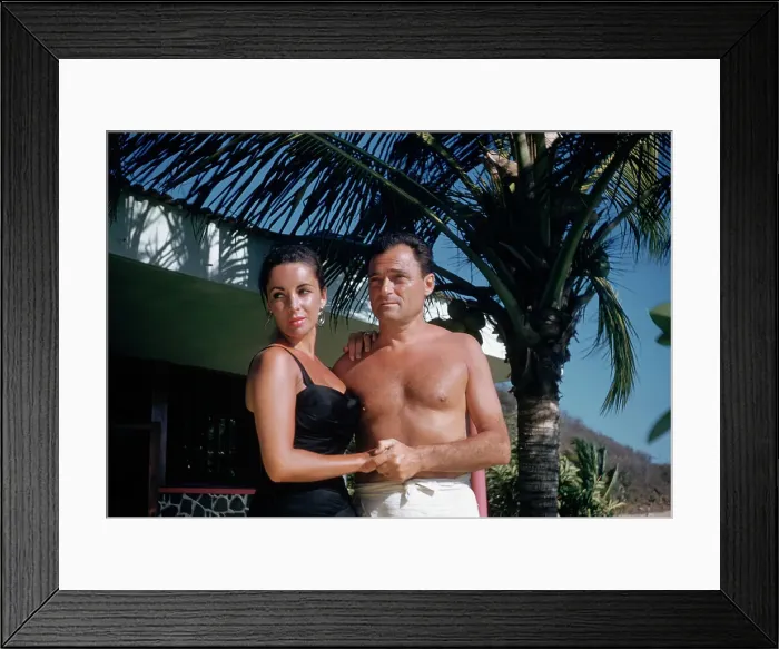 Framed Print : Elizabeth Taylor and Husband Mike Todd Framed Print : Elizabeth Taylor and Husband Mike Todd