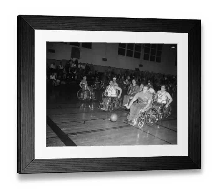 Framed Print : Wheelchair Basketball Game Framed Print : Wheelchair Basketball Game