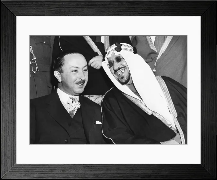 Framed Print : King Saud Speaks with Amir Abdul Ilah Framed Print : King Saud Speaks with Amir Abdul Ilah